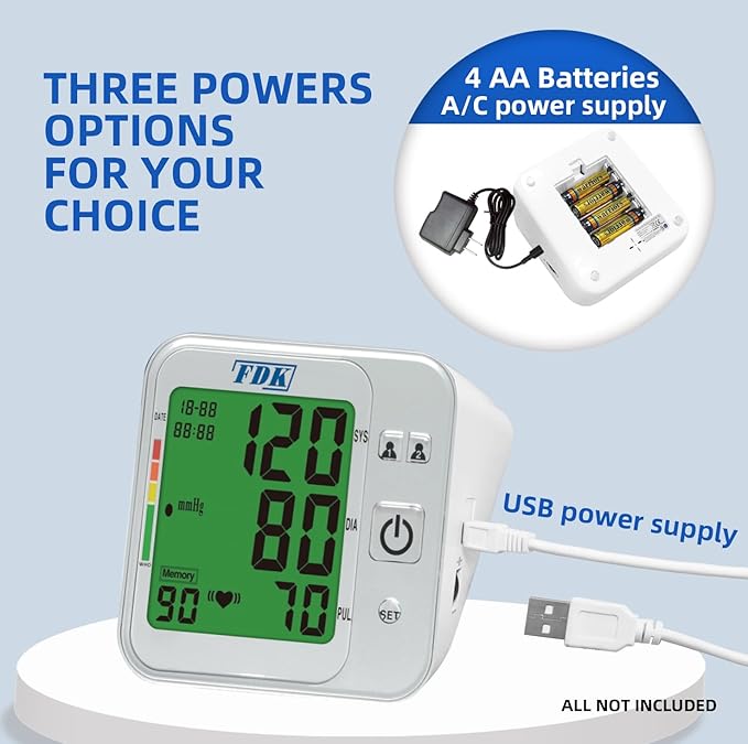 Blood Pressure Monitors for Home USE; Voice Volume Control Bilingual; Talking - Image 4
