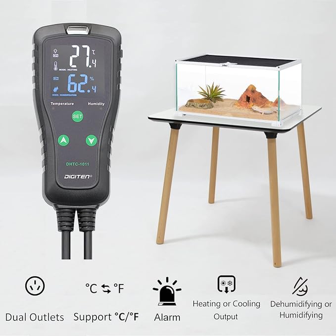 DIGITEN DHTC1011 Humidity and Temperature Controller Plug-in Thermostat - Image 4