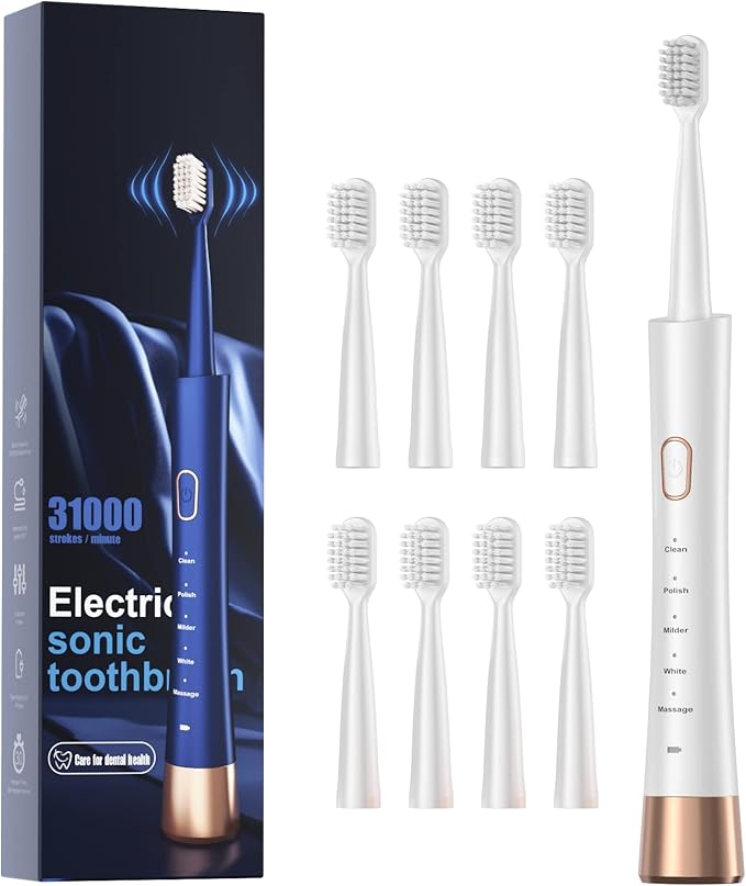 AJELU High Vibration Sonic Electric Toothbrush by AJELU