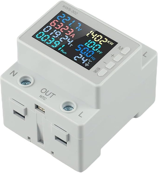 LCD Digital Energy Meter, Single Phase Energy Meter, Din Rail Electricity Usage by Unknown