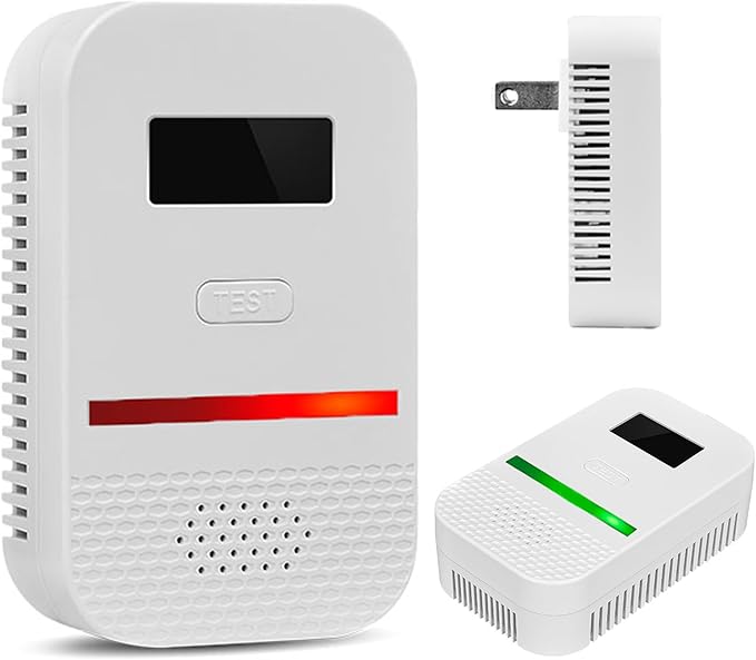 2-in-1 Carbon Monoxide and Combustible Gas Detectors Combination, Plug in Co by Unknown