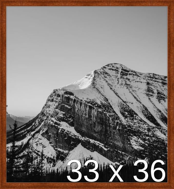 Frame It Easy 33 x 36 Russet Wood Frame by FrameItEasy