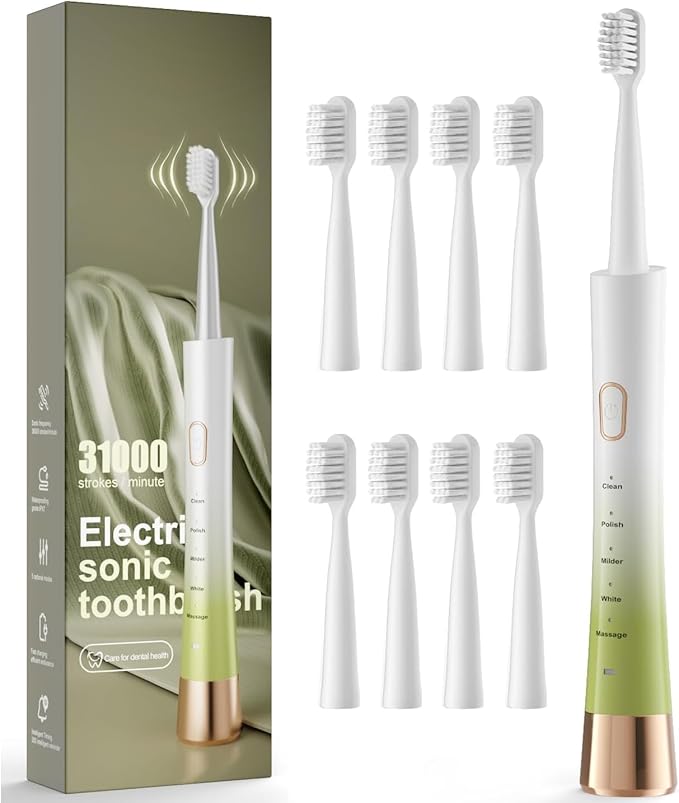 AJELU Upgrade Sonic Electric Toothbrush by AJELU