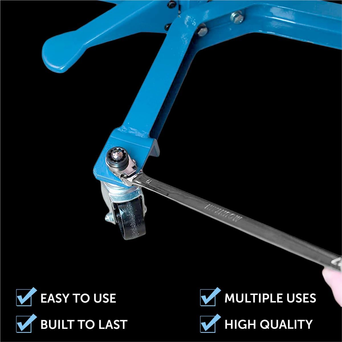 MOUNTAIN RM6, 5 Piece Metric Double Box Universal Spline Reversible Ratcheting Wrench Set, Extra Long Chrome Vanadium Steel, 90 Tooth, 4 Degree Swing Arc, Flexible Design for Hard to Reach Fasteners