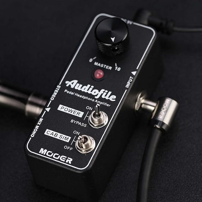 MOOER Micro Guitar Pedal Audiofile Headphone Amp Analog, Access to Effects - Image 4