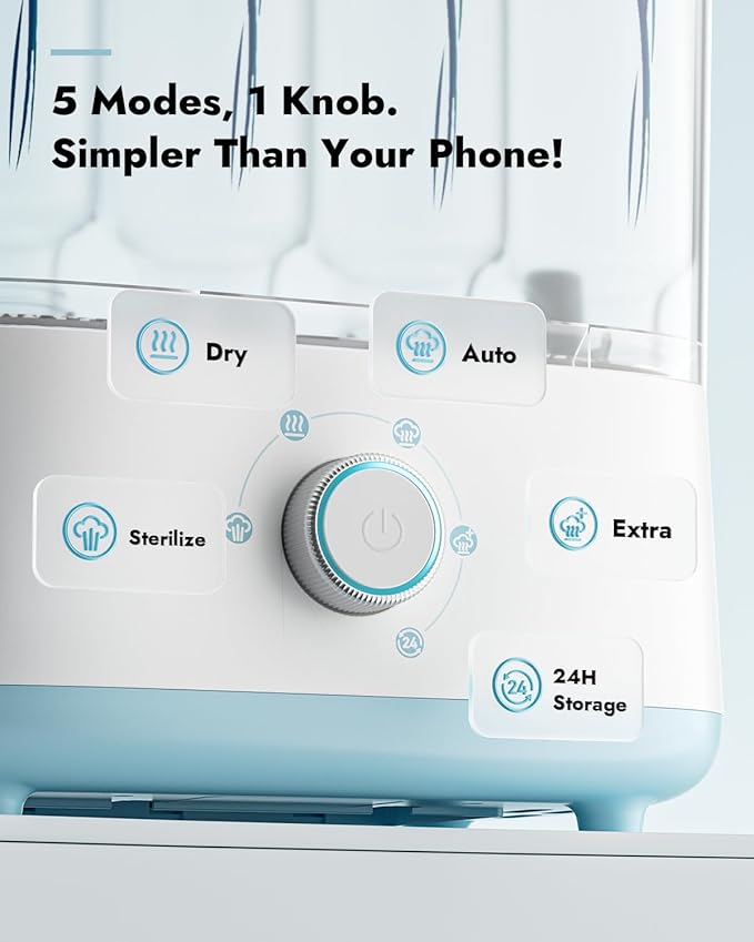 Papablic Baby Bottle Sterilizer and Dryer Pro, Esterilizador De Biberones - Image 8