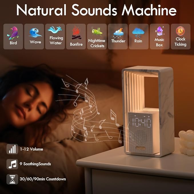WILIT Digital Alarm Clock, Sunrise Alarm Clock - Image 4