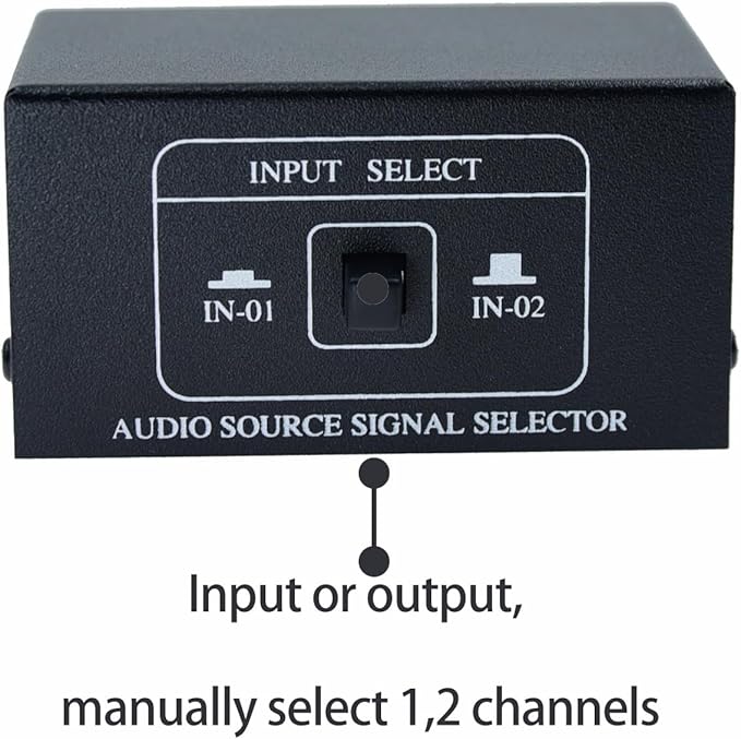 2 in 4 Out or 4 in 2 Out Audio Sound selector RCA Female Stereo Channel 2 - Image 5