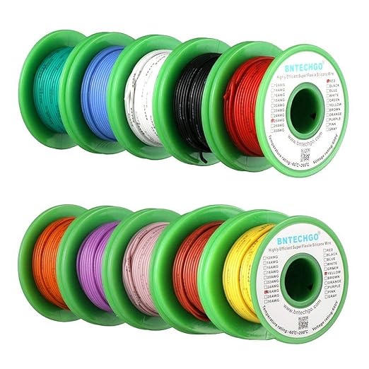 BNTECHGO 26 Gauge Silicone Wire Kit 10 Color Each 30 ft Flexible 26 AWG - Image 2