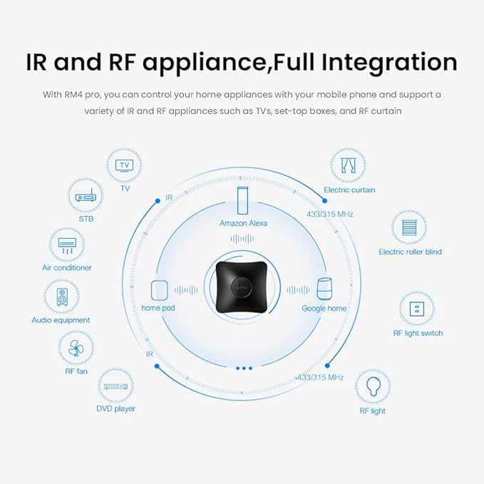 Broadlink RM4 pro IR RF 433/315MHz WiFi Universal Remote Smart Home Automation - Image 7