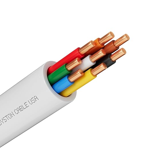 Syston 18/8 Thermostat Doorbell HVAC Heating Control Cable Wire, 100% Solid by SystonCableTechnology