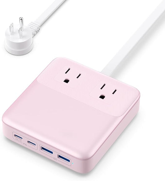 135W Charging Station USB C Power Strip, 6-in-1 GaN USB C Charger Block by Feob