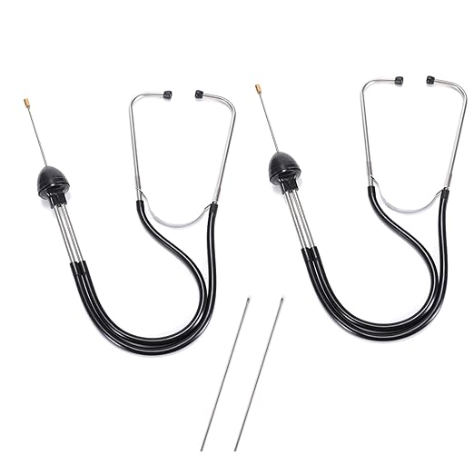 Lamoutor 2Pcs Automotive Mechanic Stethoscope Engine Stethoscope Tool by Lamoutor