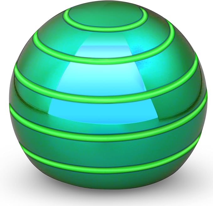 Luminous Desk Spinning Toys for Kids Adults, Metal Full Body Optical Illusion by Mechaniker