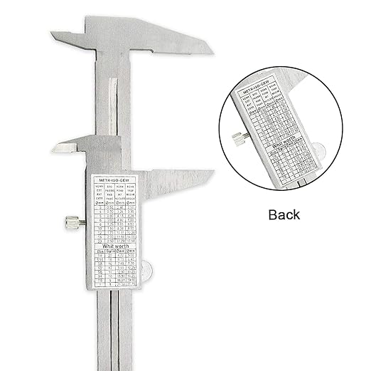 Simhevn Vernier Caliper, 0-6inch/0-150mm Manual Micrometer, Stainless Steel - Image 7