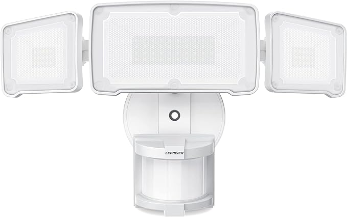 LEPOWER LED Security Lights Motion Sensor Light Outdoor, 38W 4200LM Light by LEPOWER