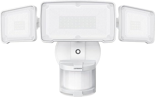 LEPOWER LED Security Lights Motion Sensor Light Outdoor, 38W 4200LM Light by LEPOWER