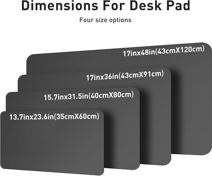 Leather Desk Pad Protector, Mouse Pad, Office Desk Mat, Non-Slip PU Leather - Image 8