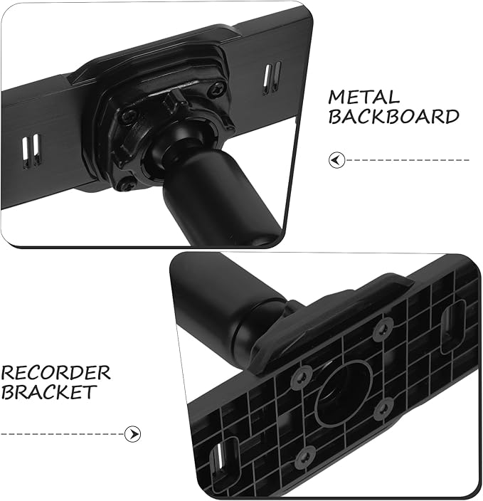 CALLARON 1 Set Dash Cam Mirror Mount Rear View Mirror Back Plate Panel Car Rear - Image 7