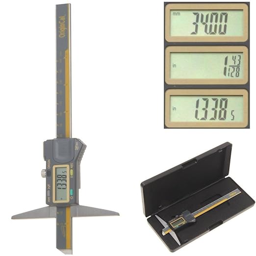 iGAGING Absolute Origin 0-6" Single Cut Depth Digital Caliper, IP54 Electronic by iGaging