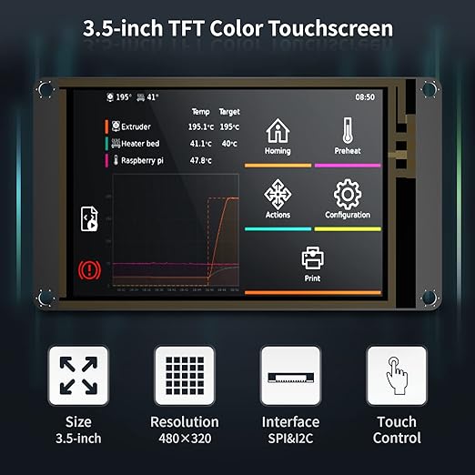 BIGTREETECH TFT35 SPI V2.1 Graphic Smart Display Compatible BTT Manta - Image 2