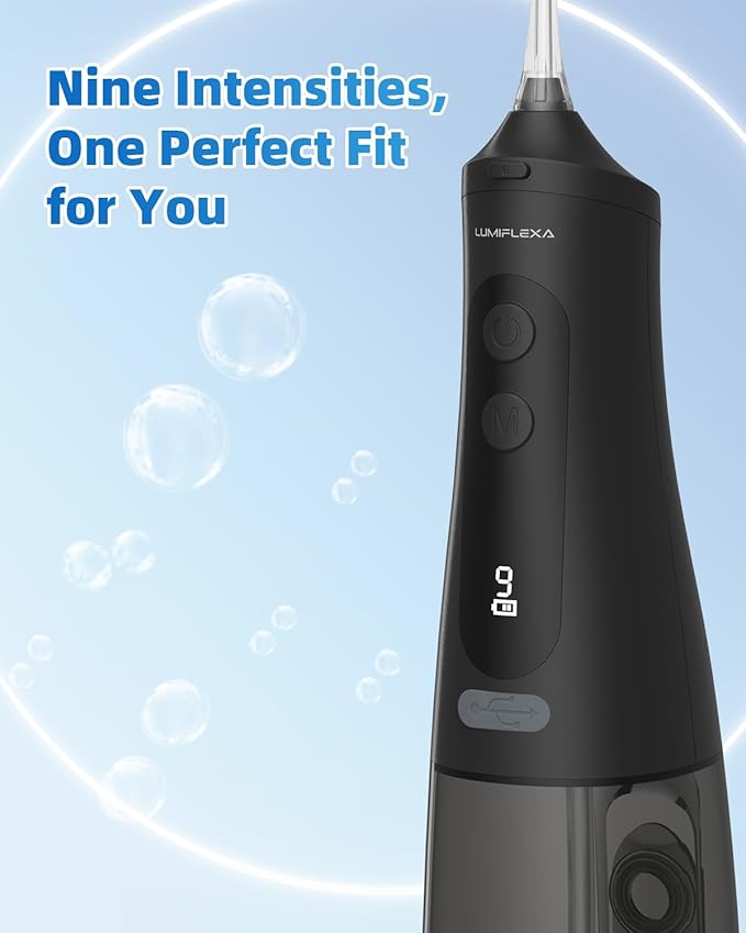 Lumiflexa Water Dental Flosser for Teeth Pick, Cordless Flosser for Travel - Image 6