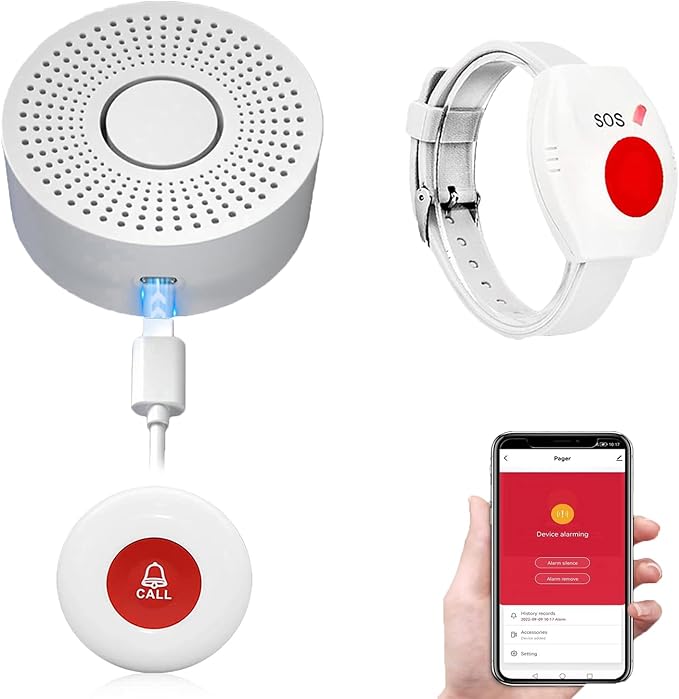 WiFi Caregiver Pager Call Button Wireless Nurse Alert Call Bell Emergency Alert by DwyenSlo