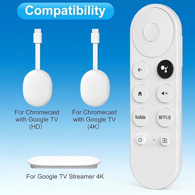 Replacement Voice Remote for Google-Chromecast-Remote, for Chromecast - Image 3