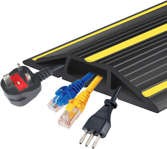 20Ft Cord Covers for Wires on Floor, 3-Channel Floor Cord Cover