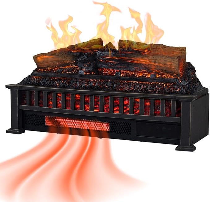 Country Living Electric Fireplace Logs, 27” LED Electric Fireplace Inserts by CountryLivingHearth