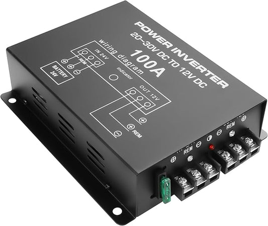 XMSJSIY DC 24V to 12V Step-Down Voltage Converter 100A 1200W DC 20-30V to 12V by XMSJSIY