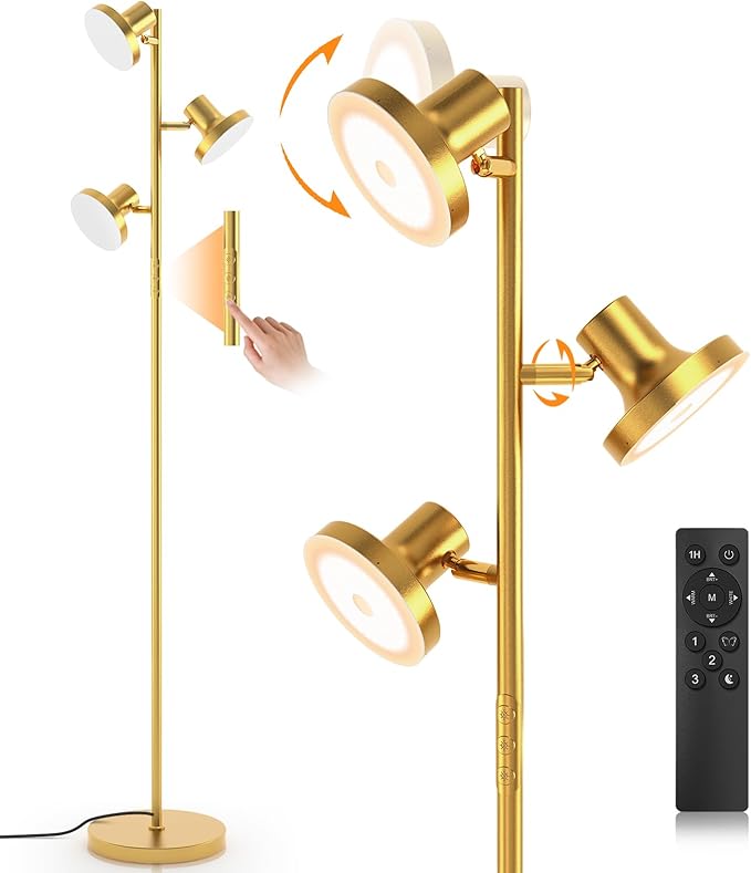 SIBRILLE 36W LED Tree Floor Lamp, Modern Dimmable Standing Lamp by SIBRILLE
