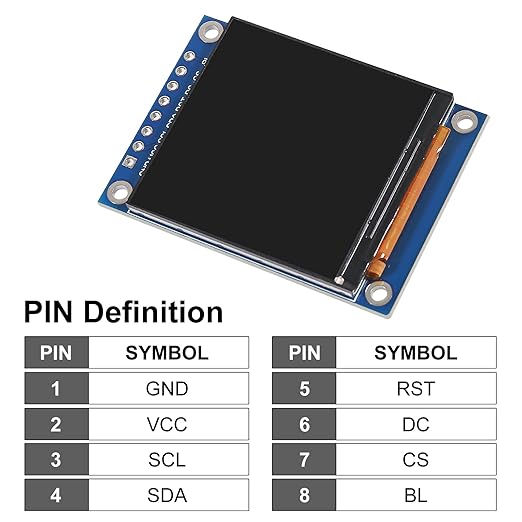 XIITIA 2pcs 1.54" SPI TFT LCD Display Module 240x240 RGB LCD Screen 3.3V ST7789 - Image 4