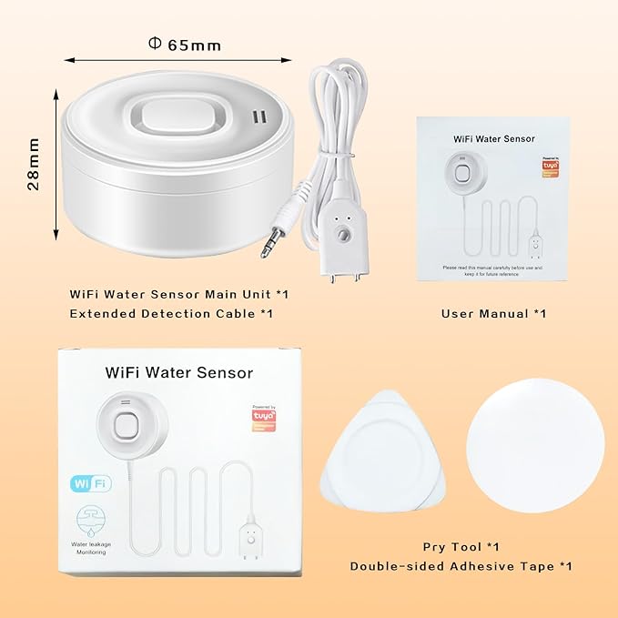 Virtue Sensor Water Alarm Leak Detector, Water Leak Detector - Image 7