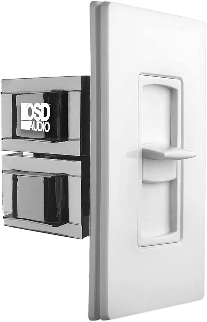 OSD Audio 100W Sleek, Minimalist Design in Wall Volume Control, Slider White by OutdoorSpeakerDepot