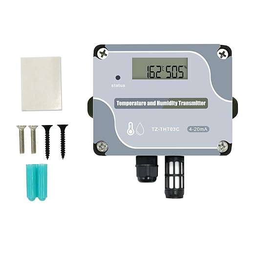 Tzone 4-20mA Temperature Humidity Transmitter, Digital Analog Temperature - Image 8
