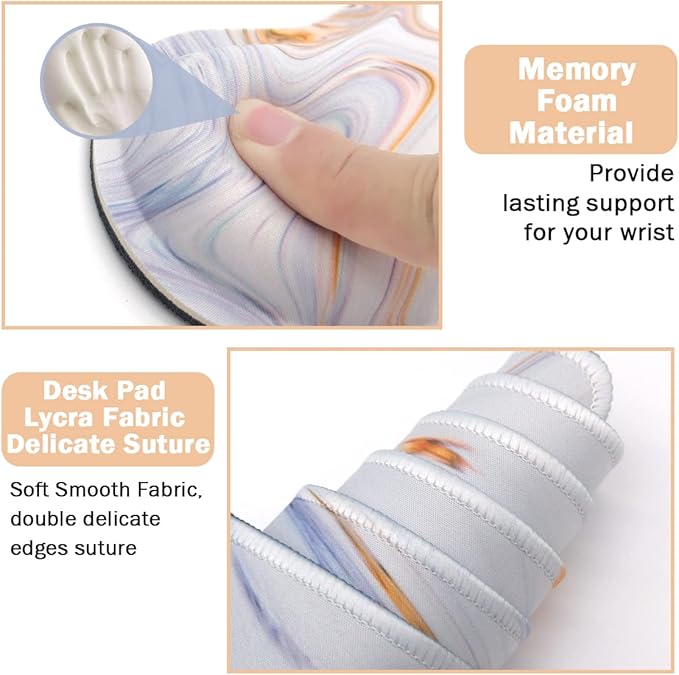 4-in-1 Large Gaming Mouse Pad, Keyboard Wrist Rest Pad & Wrist Support Mousepad - Image 3