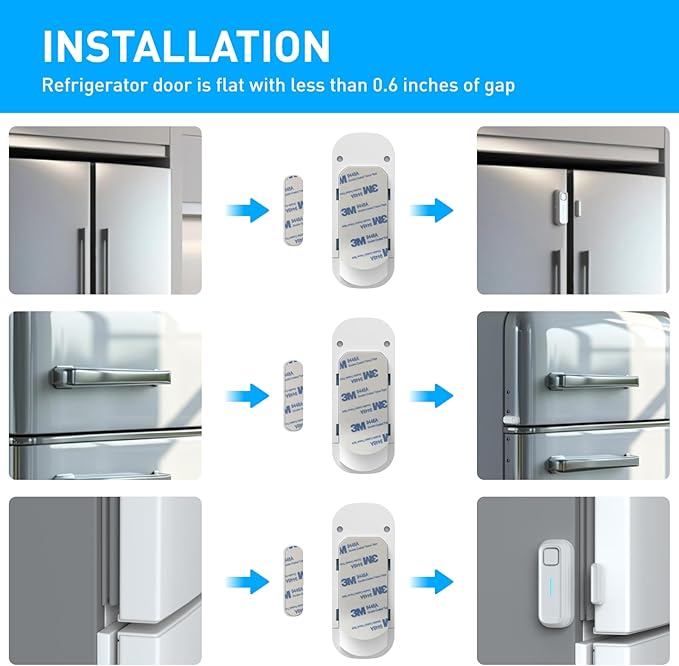 DAYTECH Fridge Door Alarm with Delay 1/2/3/4 mins Adjustable Close Windows - Image 7