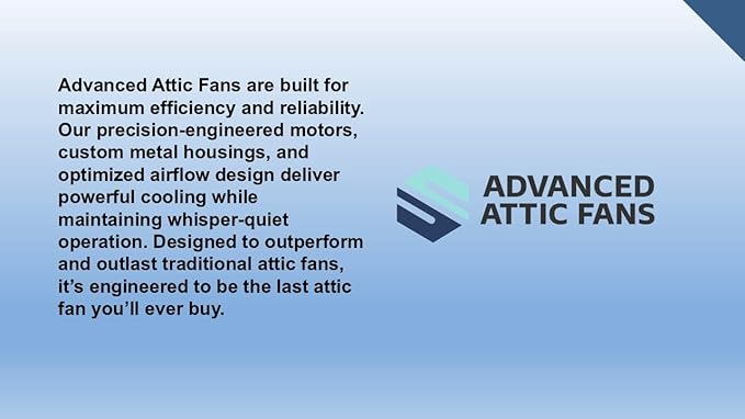 Gable Mount Attic Fan with Adjustable Thermostat – Custom Housing Maximizes - Image 5