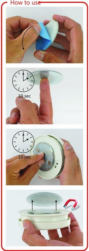 cakuuma Magnetic Smoke Detector Installation Tool, Quick and Easy Fastening - Image 6