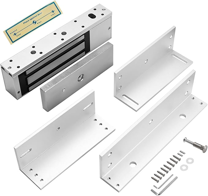 Electric Magnetic Lock with Z and L Bracket 500KG 1200LBS Holding Force by NCLTHS