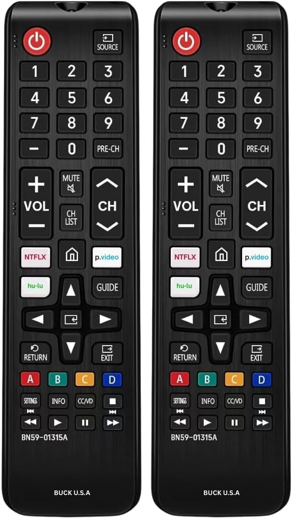2 Pack BN59-01315A Samsung TV Remote Control Replacement by BuckUSA