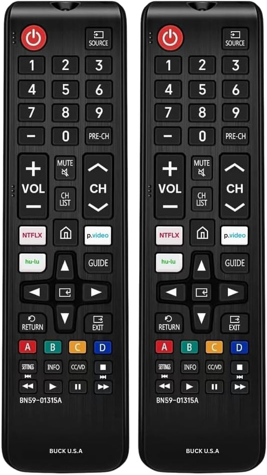 2 Pack BN59-01315A Samsung TV Remote Control Replacement by BuckUSA