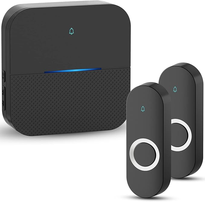 AIDA Lighted Wireless Doorbell for Home, Waterproof Battery Doorbell 1 by AIDA