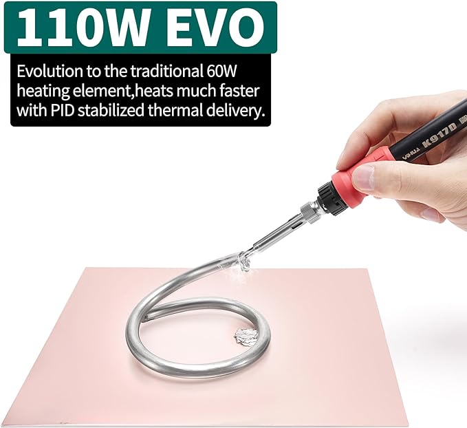 YIHUA 939D+ III EVO Digital Soldering Iron Station Kit 110W High Power - Image 2