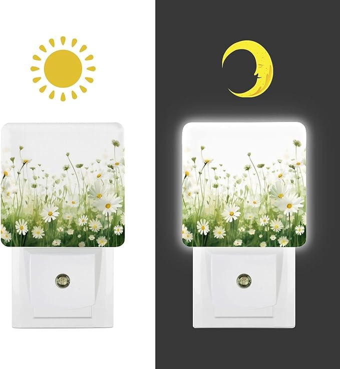YKJAHSD Flowers Night Light, Plug into Wall Decor Nightlights - Image 7