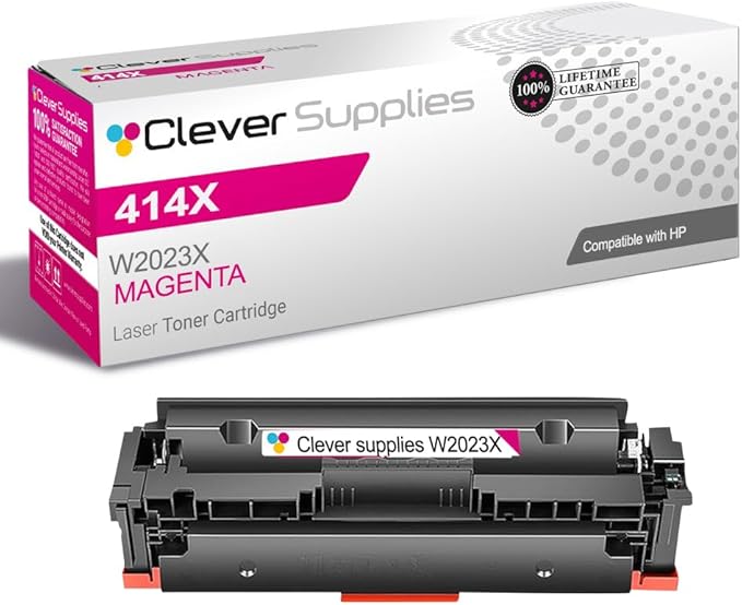 CS Replacement Compatible with HP 414X Toner Cartridge W2023X to use with Color by CleverSupplies