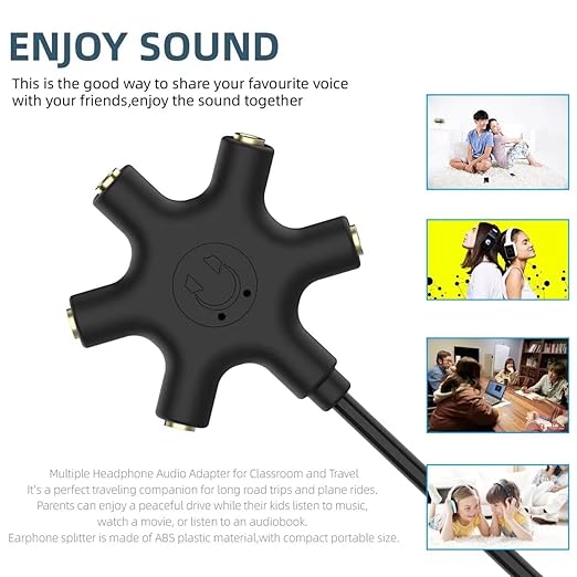 5-Jack Multi-Headphone Audio Splitter Injection Molding - Image 5