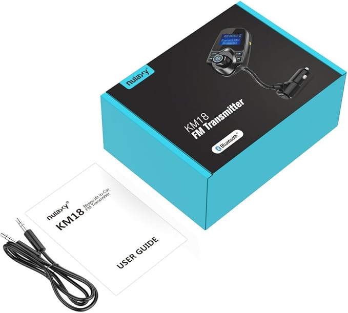 Nulaxy Bluetooth Car FM Transmitter Audio Adapter Receiver Wireless Hands-Free - Image 7