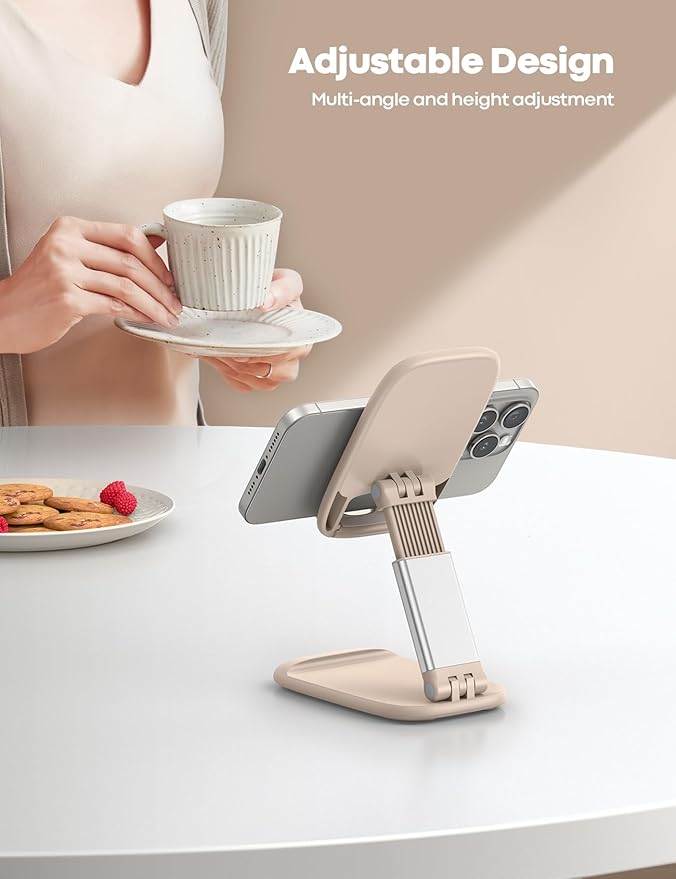 Lamicall Khaki Phone Holder for Desk - Image 2